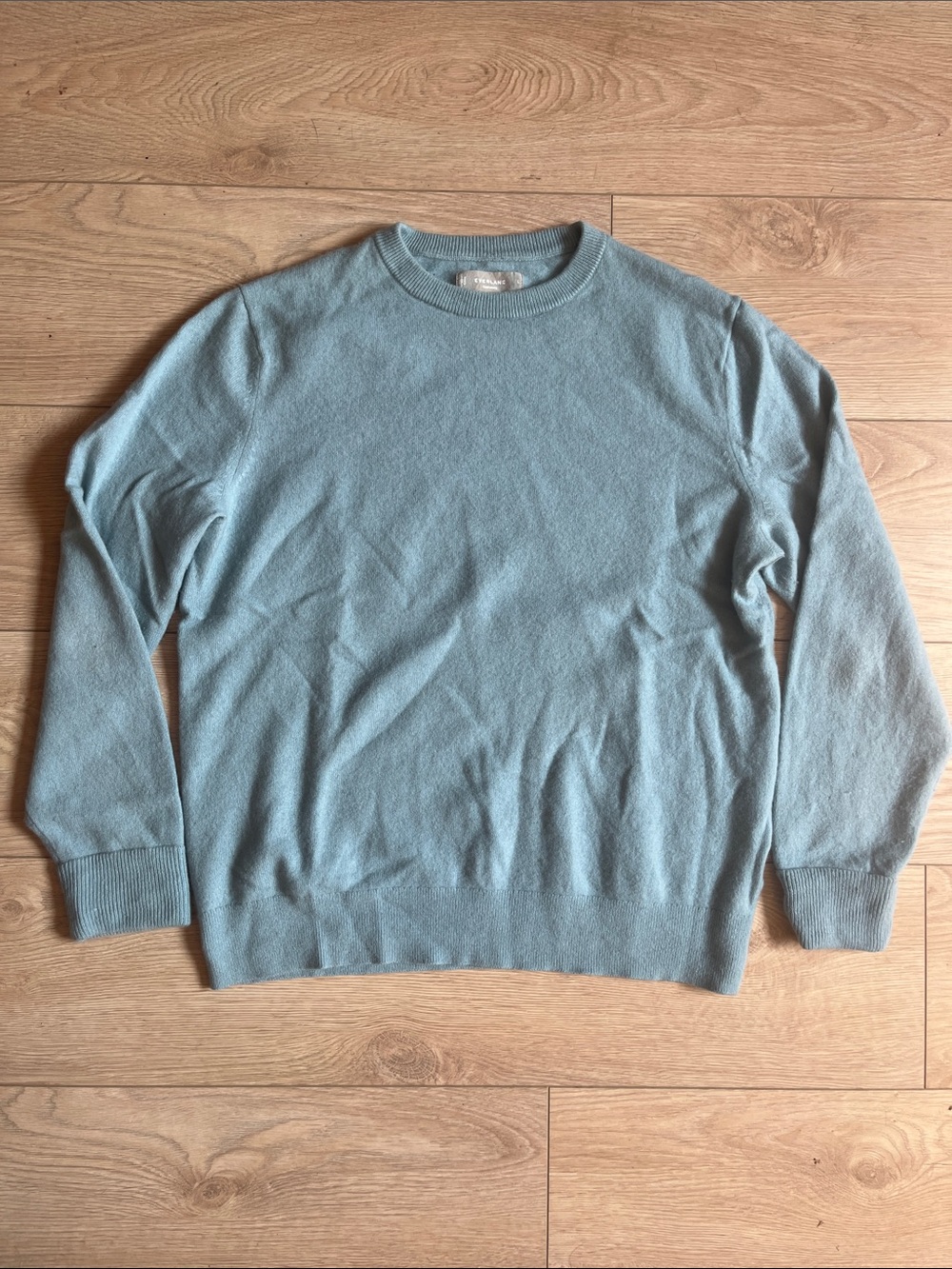Everlane Cashmere Men's Crewneck Sweater in Light Blue